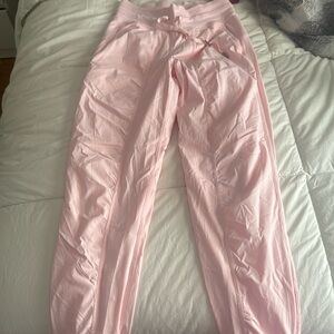 Light pink lululemon joggers size 0